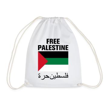 Palestine libre avec le drapeau - Sac de sport léger - blanc - Devant