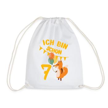 7 anniversaire 7 ans pour 7 ans - Sac de sport léger - blanc - Devant