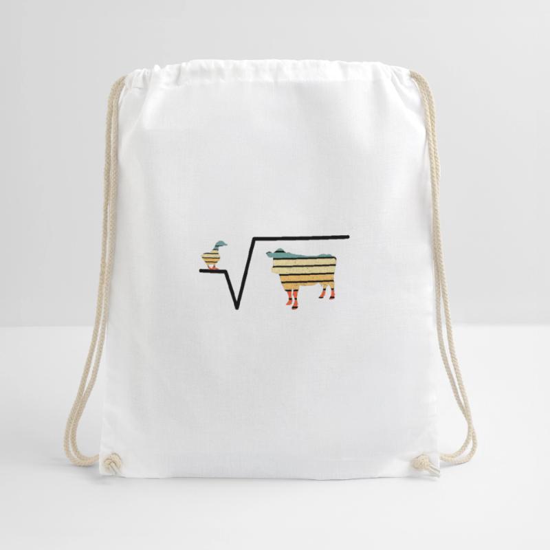 Nth root From Q Duck Root Cow Drawstring Bag