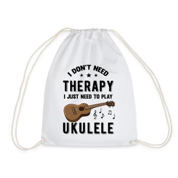 Nur Meine Ukulele lustiger Spruch - Turnbeutel - Weiß - Vorne