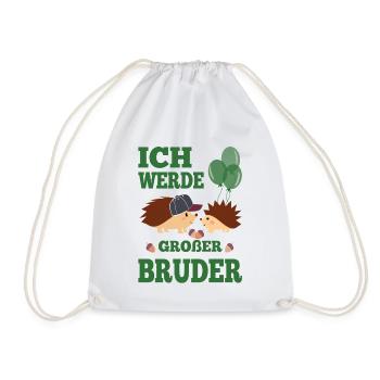 Bruder Geschwister Großer Bruder - Turnbeutel - Weiß - Vorne
