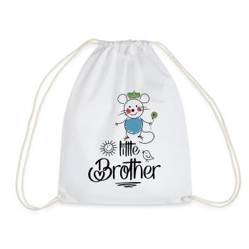 little brother - Drawstring Bag - white - Front