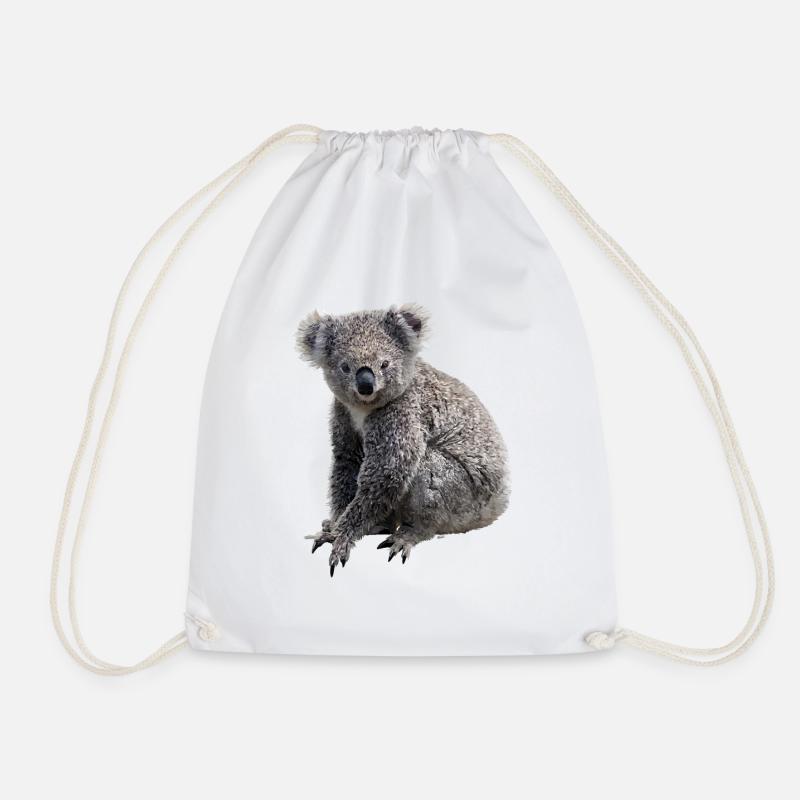 Koala - Drawstring Bag - white
