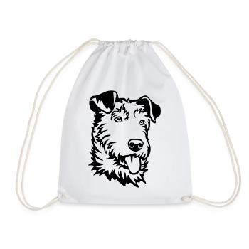 Tête de terrier irlandais - Sac de sport léger - blanc - Devant