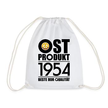 72. GEBURTSTAG OSSI OSTPRODUKT 1954 DDR - Turnbeutel - Weiß - Vorne