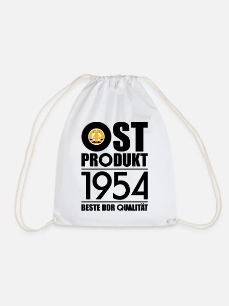 72. GEBURTSTAG OSSI OSTPRODUKT 1954 DDR - Turnbeutel - Weiß