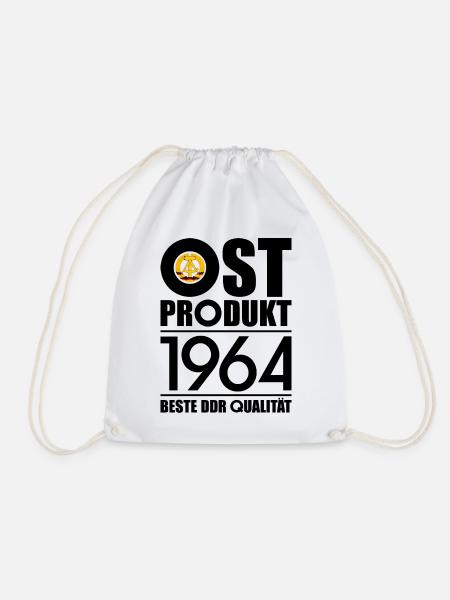 62. GEBURTSTAG OSSI OSTPRODUKT 1964 DDR - Turnbeutel - Weiß