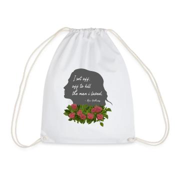 Rose Hathaway Quote Vampire Academy Richelle Mead - Drawstring Bag - white - Front