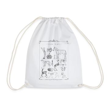 Vétérinaire rétro squelette vintage - Sac de sport léger - blanc - Devant