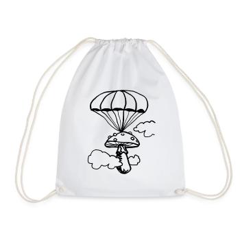 Floating fungus - Drawstring Bag - white - Front