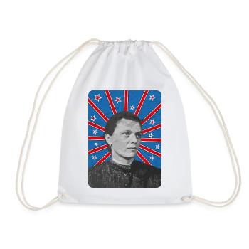 T-shirt Virginia Tonelli antifascist Friulian - Drawstring Bag - white - Front