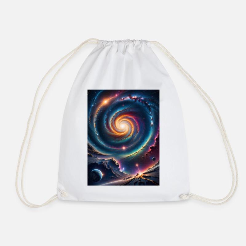 Galactic Wonder - Drawstring Bag - white