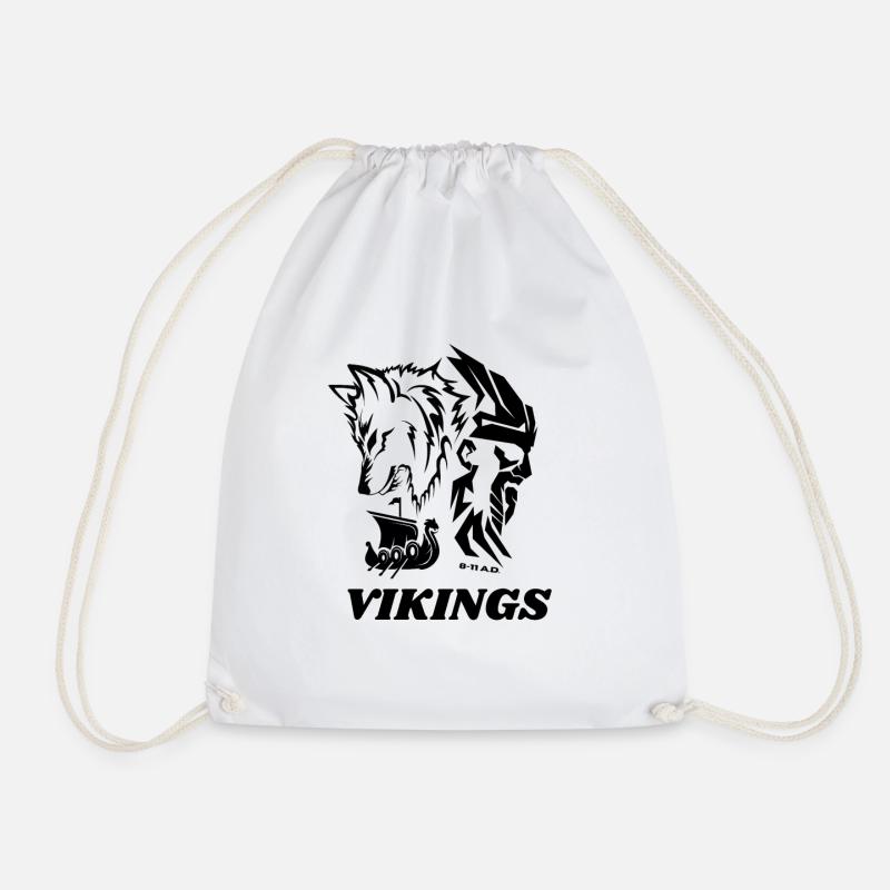 VIKINGS Viking Outfit - Drawstring Bag - white