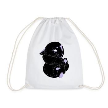 Hase im Gothic-Stil - Turnbeutel - Weiß - Vorne