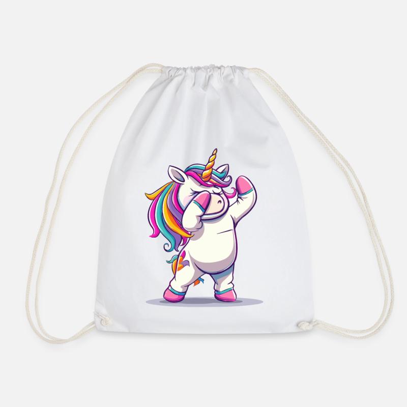 Tanzendes Einhorn - Turnbeutel - Weiß