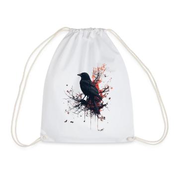 Mystic Bird - Drawstring Bag - white - Front