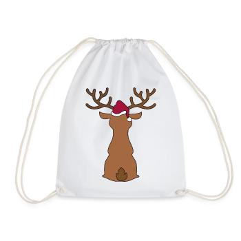 Weihnachten - Turnbeutel - Weiß - Vorne