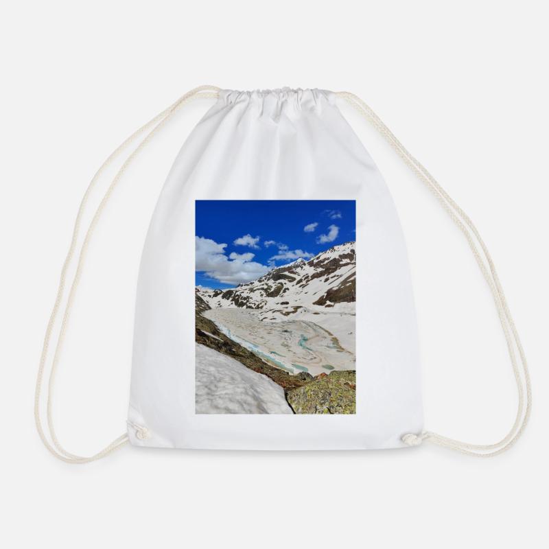 Lac Blanc June 2024 - Drawstring Bag - white