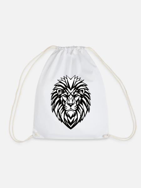 Löwe Premium Design - Drawstring Bag - white