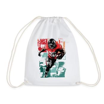 Joueur de football américain USA Amérique Sports Rétro - Sac de sport léger - blanc - Devant