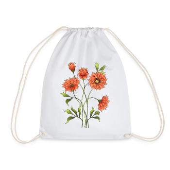 Fleur - Sac de sport léger - blanc - Devant
