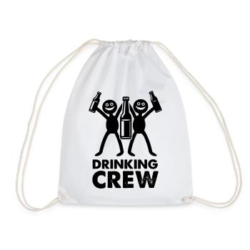 Drinking Crew - Turnbeutel - Weiß - Vorne