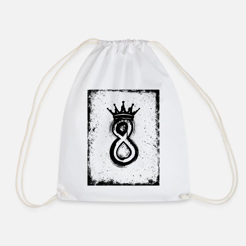 8 – Crown King Design - Turnbeutel - Weiß