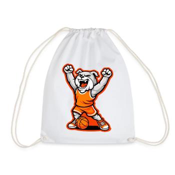 Mascotte de la victoire du basket-ball des Bulldogs - Sac de sport léger - blanc - Devant
