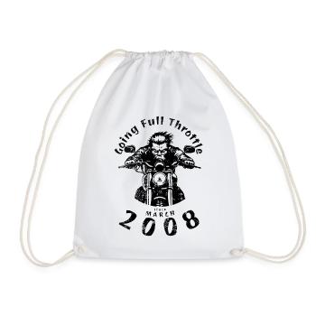 18. Geburtstag à fond depuis 03/2008 - Sac de sport léger - blanc - Devant