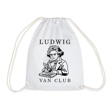 Beethoven - Drawstring Bag - white - Front