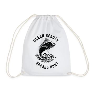 Sea Fishing Dorado - Drawstring Bag - white - Front