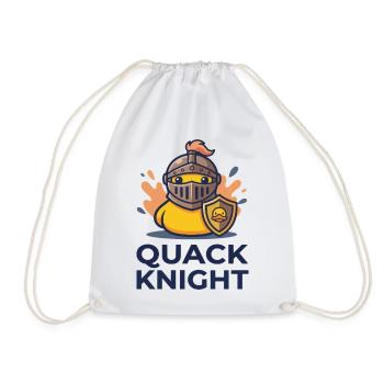 Quack-Ritter-Rüstungsente - Turnbeutel - Weiß - Vorne