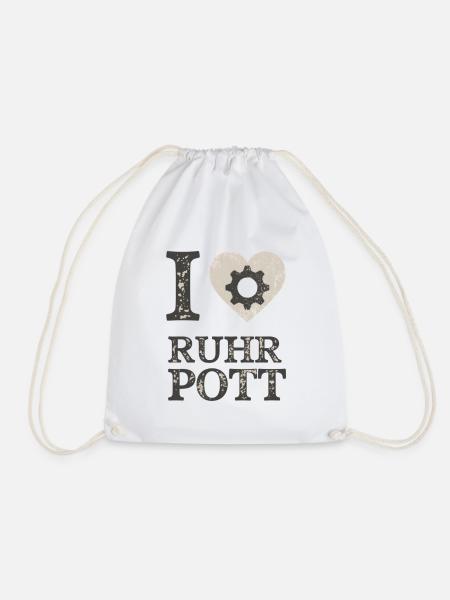 Ich liebe Ruhrpott Gear - Turnbeutel - Weiß