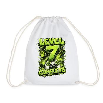 Maillot Gamer Complet Niveau 7 – Green Gaming - Sac de sport léger - blanc - Devant