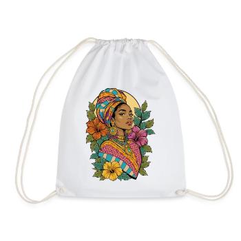Afrique multicolore - Sac de sport léger - blanc - Devant