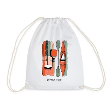 Kayak et aviron à l’intérieur de l’été - Sac de sport léger - blanc - Devant