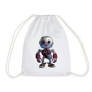 BERRY BOT - Robot Wildberry femelle mignonne - Sac de sport léger - blanc - Devant