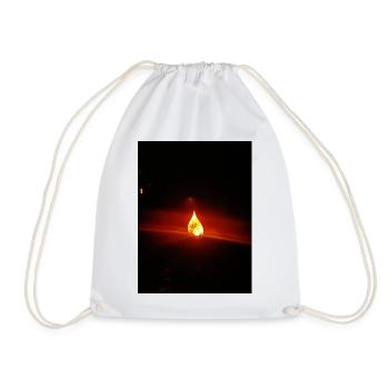 Lumière nocturne Goutte de Flamme - Sac de sport léger - blanc - Devant