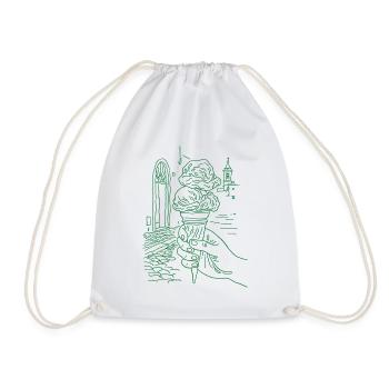 sommer eis - Drawstring Bag - white - Front