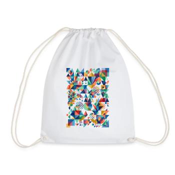 Mosaïque de couleurs abstraites - Sac de sport léger - blanc - Devant