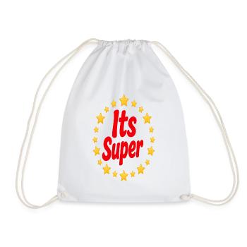Son inscription Super Star - Sac de sport léger - blanc - Devant