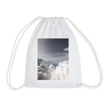 Cloudy Sky Dream Landscape - Drawstring Bag - white - Front