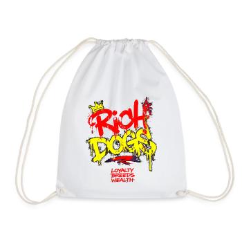 Rich Dogs Graffiti Crown - Drawstring Bag - white - Front
