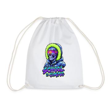 L’école arrive Parka d’hiver Cyber Skull - Sac de sport léger - blanc - Devant