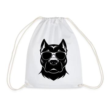 Pitbull Sunglasses - Drawstring Bag - white - Front