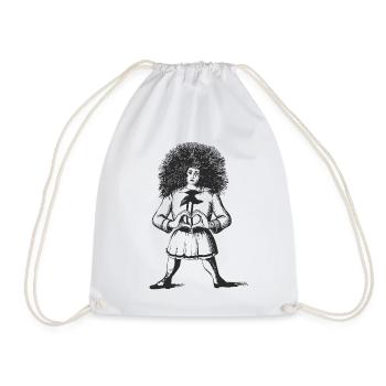 Struwwelpeter with a heart - Drawstring Bag - white - Front