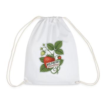 Vintage Botanical Wildberry Adventures - Drawstring Bag - white - Front