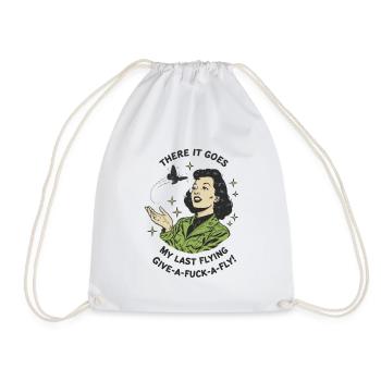 Military Jacket Butterfly - Drawstring Bag - white - Front