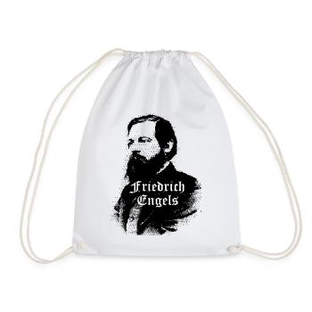Friedrich Engels - Turnbeutel - Weiß - Vorne