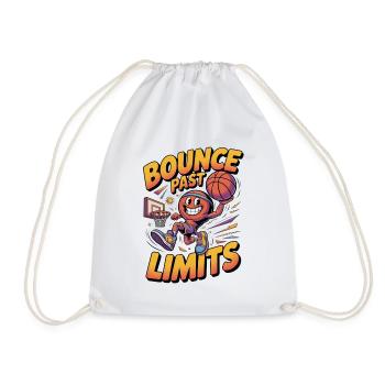 Basketball Bounce Past Limits Cartoon Comic Style  - Turnbeutel - Weiß - Vorne